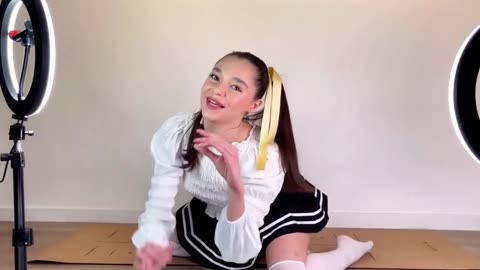 Sexy School Girl Yoga Challenge 🤪