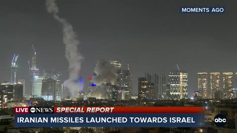 Iran launches missiles toward Israel, Israel working to intercept: IDF