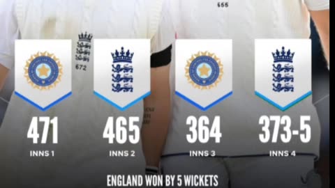 Day 5 England beat India by 5 wkts in Headingley 25j