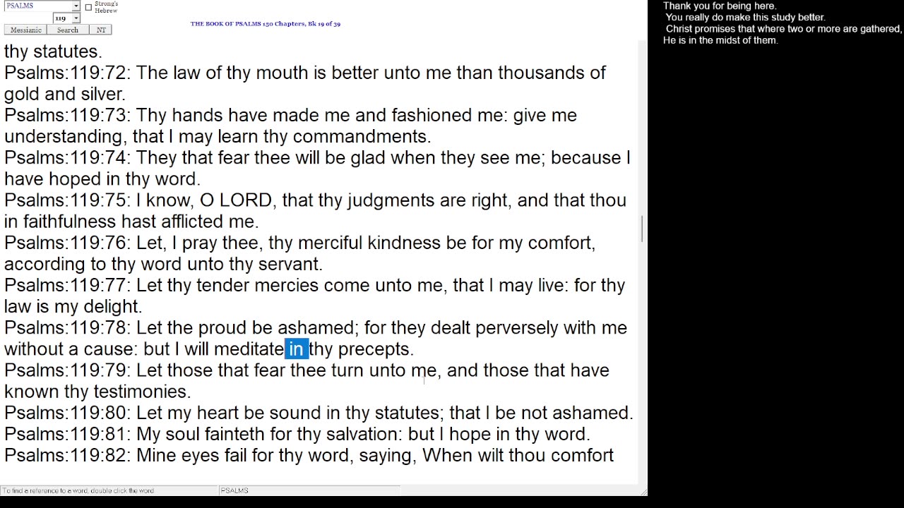 Psalm 119:73-80