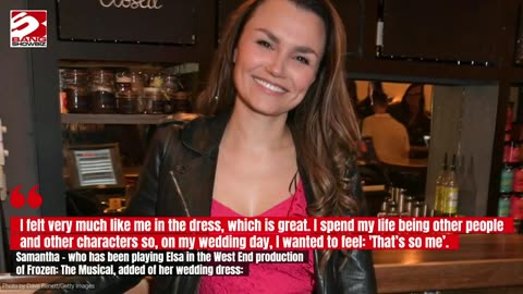 Samantha Barks has welcomed her second child with her husband Alex Stoll
