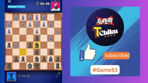 i was in trouble with his move but at end i won in #chess #game53 #chessmoves