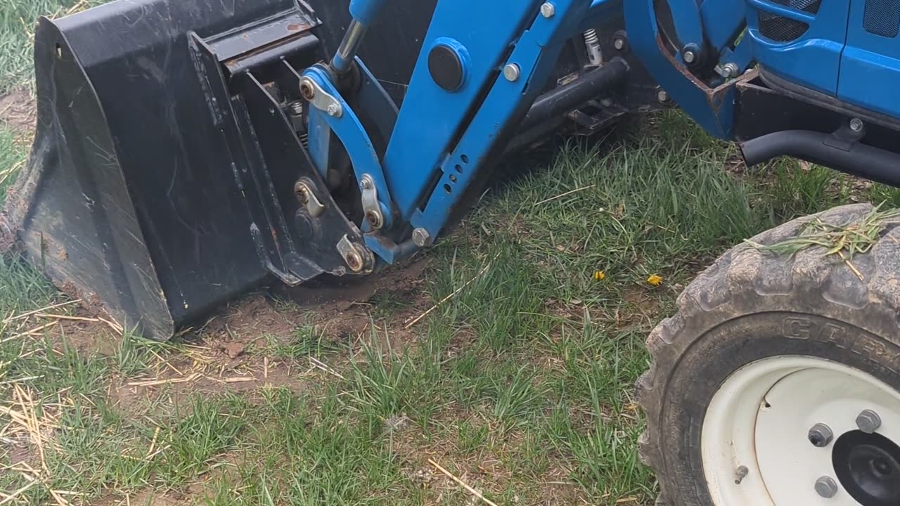 Rental tractor blue smoke