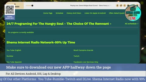 Shema Internet Radio Live Daily Stream
