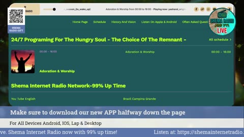 Shema Internet Radio Live Daily Stream