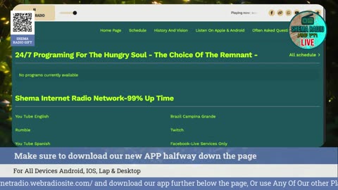 Shema Internet Radio Live Daily Stream