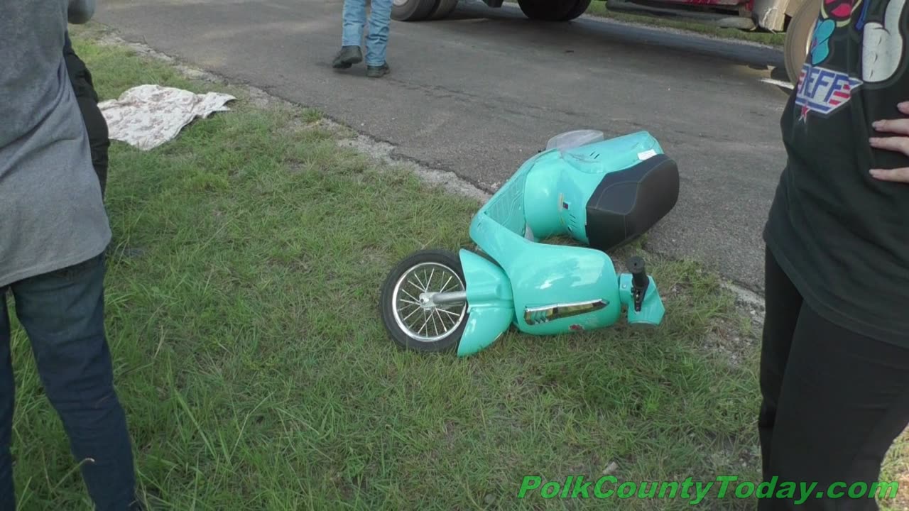CHILD ON SCOOTER STRUCK BY VEHICLE, BLANCHARD TEXAS, 08/31/25...