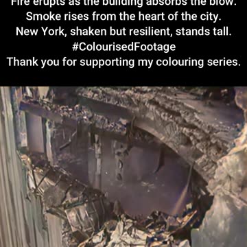 B-25 Bomber Empire State Building Crash 1945 #ColourisedHistory