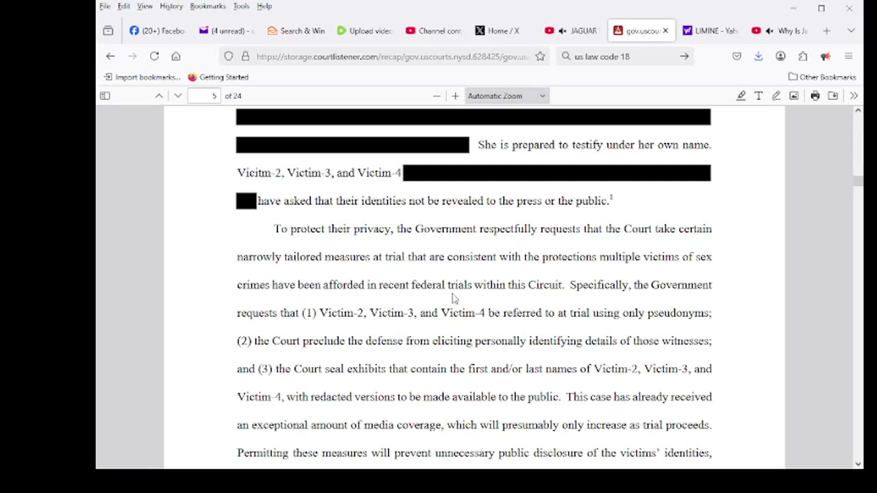 THE GOVERNMENT’S MOTION IN LIMINE TO PROTECT THE IDENTITIES OF CERTAIN VICTIM-WITNESSES