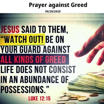 Prayer against Greed #youtubeshorts #grace #jesus #mercy #faith #fyp #trust #bless #love #greed #joy
