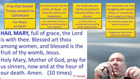 Mary's Daily Live Holy Rosary Prayer at 8:00 p.m. EDT 08/24/2025