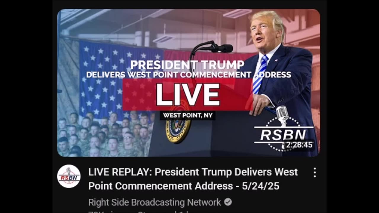 President Trump Delivers West Point Commencement Address - 5/24/25