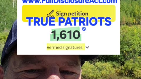 1500 STRONG ON THE FULL DISCLOSURE ACT - WHY NOT YOU?