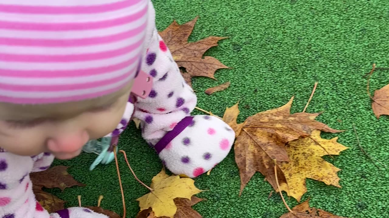 Baby Kayla’s First Playground Trip | Toddler Exploration