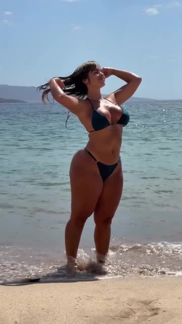 Out of the Ocean 🌊🔥 | Bold Bikini Vacation Moment