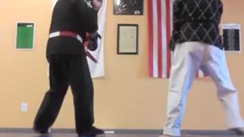 Master Marlon & I Doing Some Light Sparring