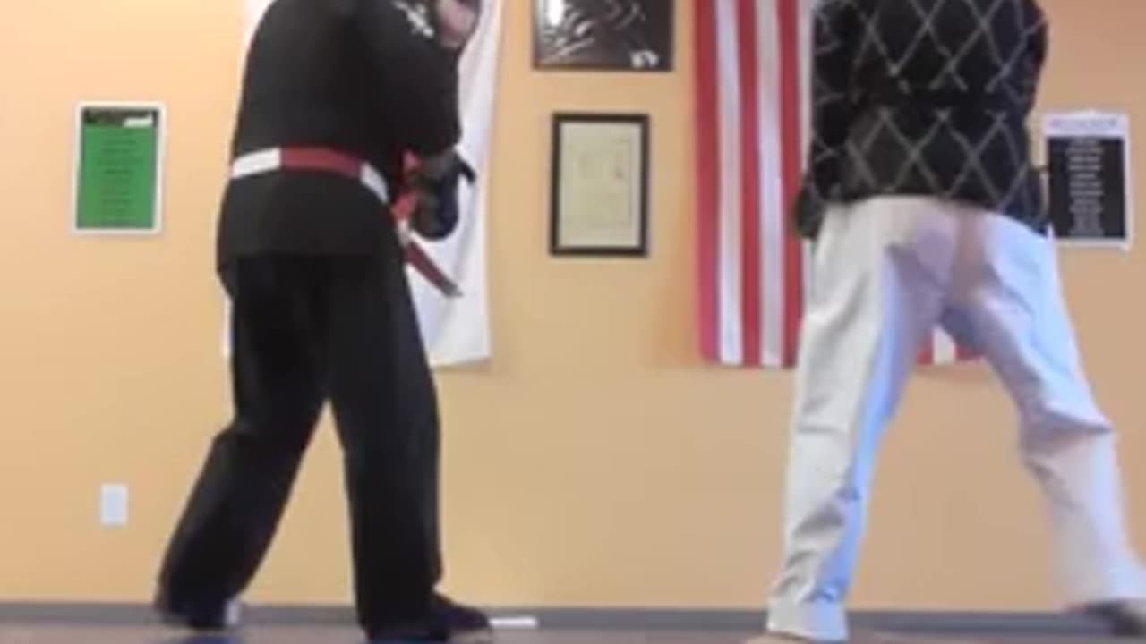 Master Marlon & I Doing Some Light Sparring