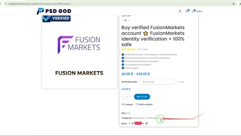 Buy verified FusionMarkets account ⭐️ FusionMarkets KYC 100 Verified ⭐️