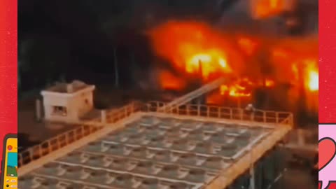 Israeli power plant on fire 🔥 by Iranian missiles