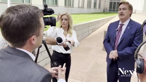 Mike Lindell Throws Down with Communist Reporter Kyle Clark Outside of Court after Last Day of Trial