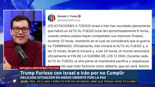 EN VIVO Y EN ESPAÑOL: Trump Furioso con Israel e Irán por no Cumplir