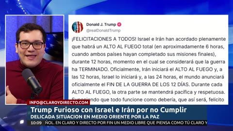 EN VIVO Y EN ESPAÑOL: Trump Furioso con Israel e Irán por no Cumplir