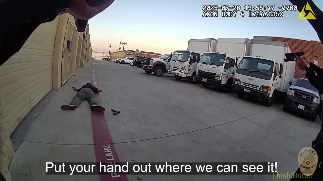 LAPD officer shoots armed suspect who pointed a gun at officer during foot chase