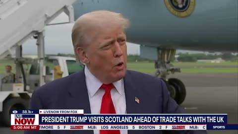 Trump Plays golf in Scotland 