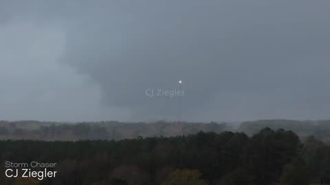 WATCH: Drone footage taken by Storm Chaser CJ Ziegler of the Taylorsville, Mississippi tornado.