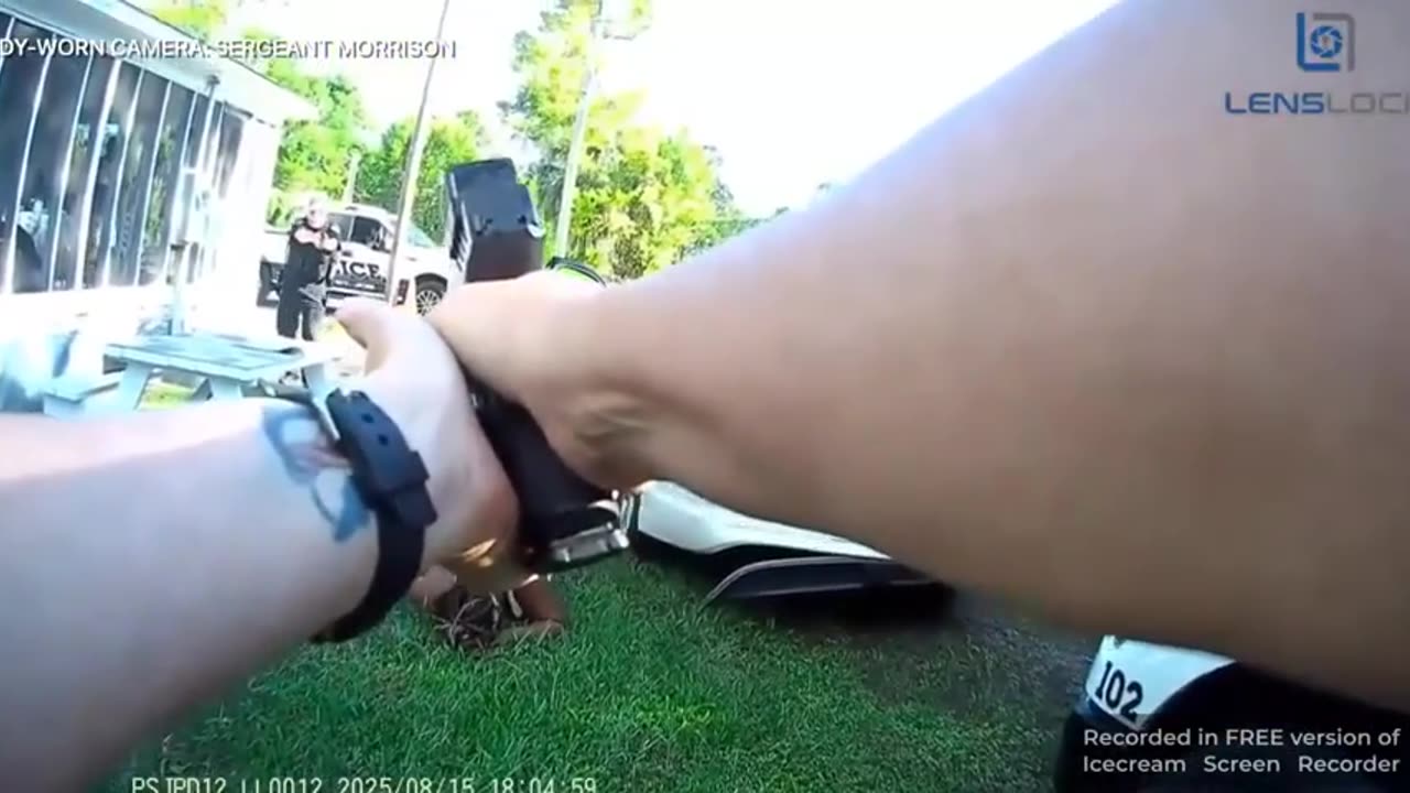 only a sheboon comes at a cop with a knife