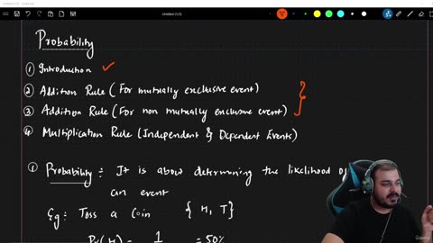 19 - Introduction to Probability Krish naik ML course