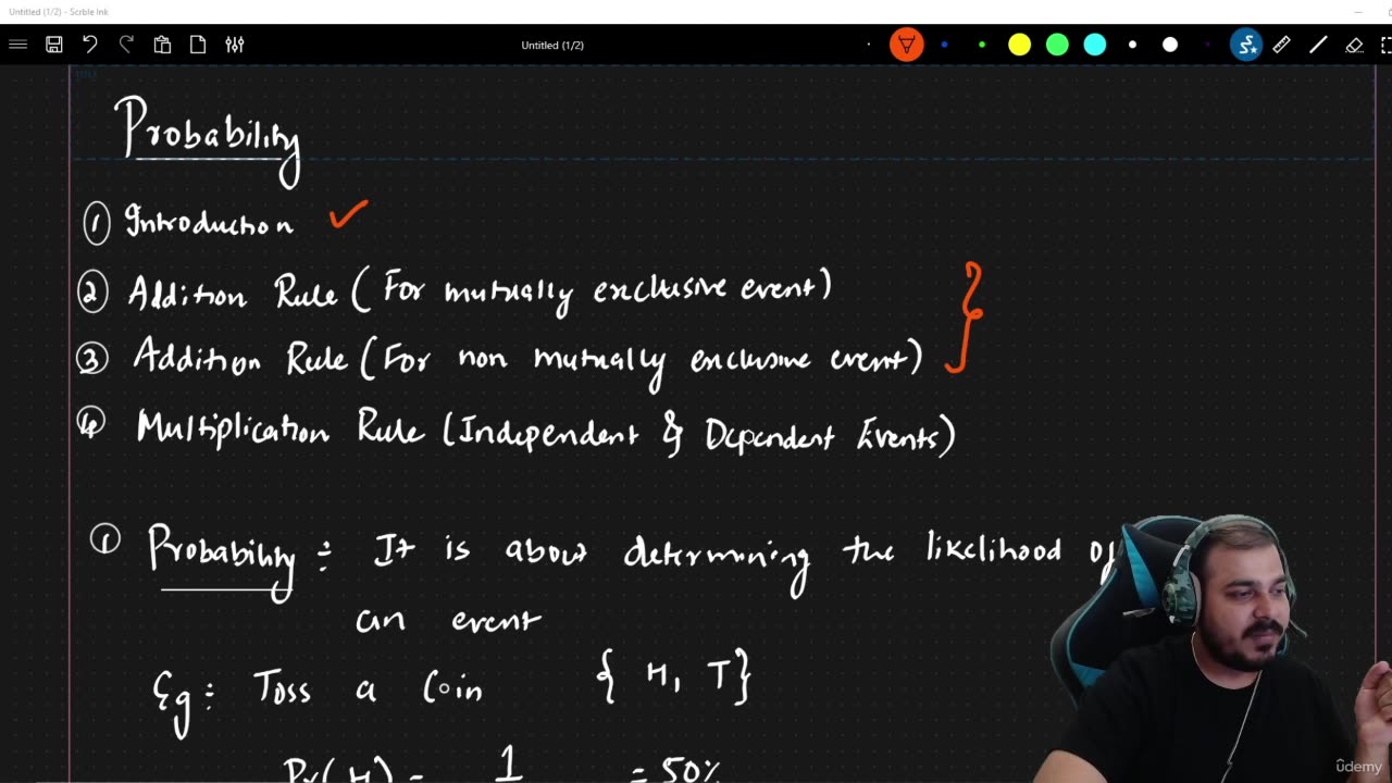19 - Introduction to Probability Krish naik ML course
