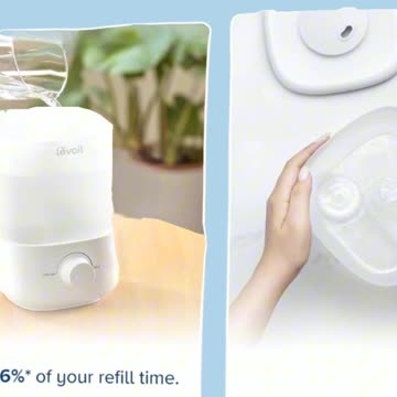 LEVOIT Top Fill Humidifiers for Bedroom, 2.5L Tank for Large Room, Easy to Fill & Clean, 28dB Quiet