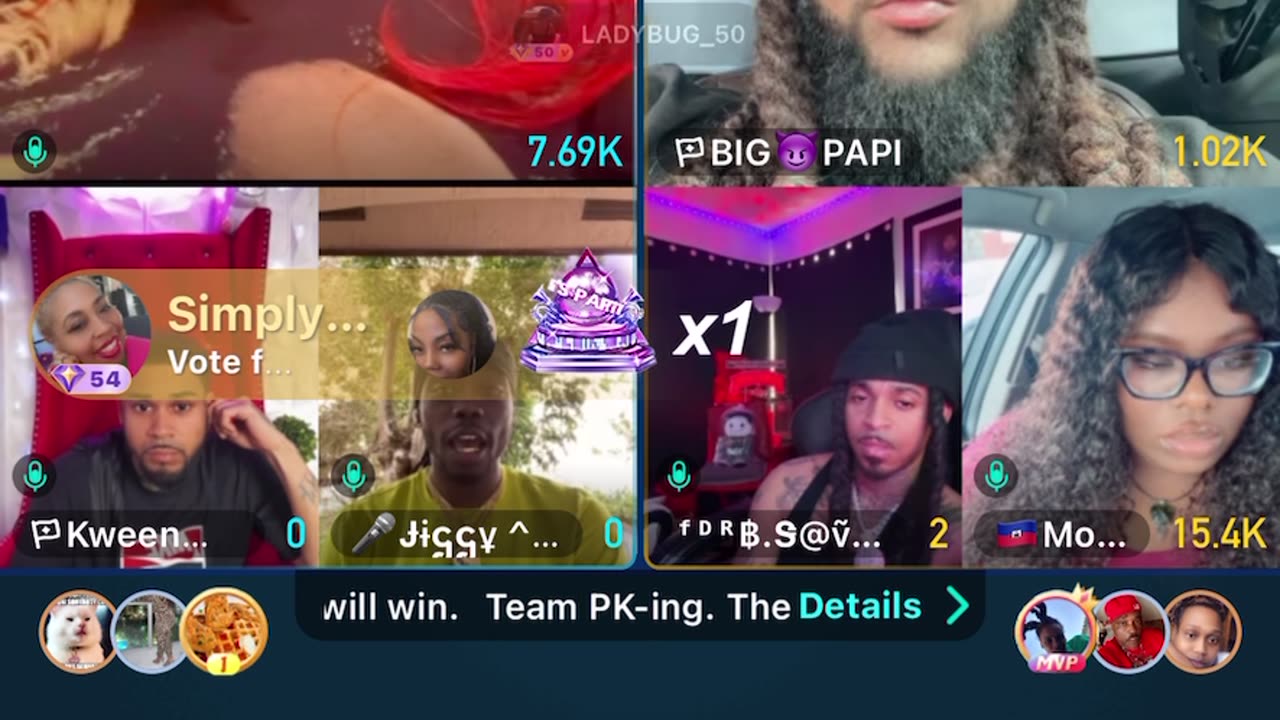 Lanie, Jiggy, Poly, Papi and Moet 3vs3 pt2