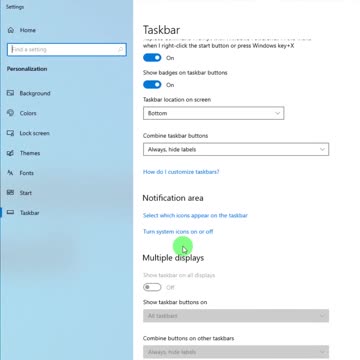 How To Turn System Icons On Or Off