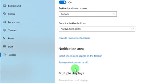 How To Turn System Icons On Or Off
