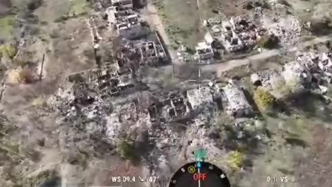 🚁🌾 Ukraine Russia War | Reconnaissance of Village Ruins with Drone in Donetsk | RCF