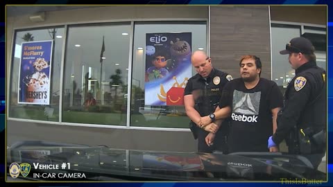 Riverside police released footage of a man who died after locking himself in McDonald's bathroom