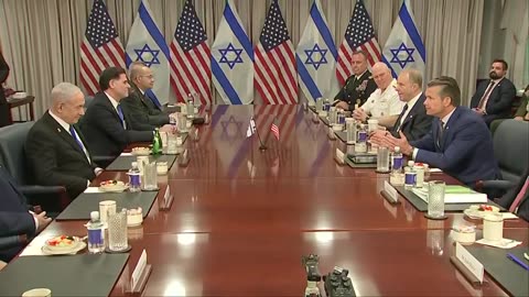 Secretary of Defense Pete Hegseth meets with Israel PM Netanyahu on Iran conflict