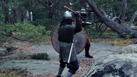Viking vs Samurai realistic, non-choreographed medieval combat