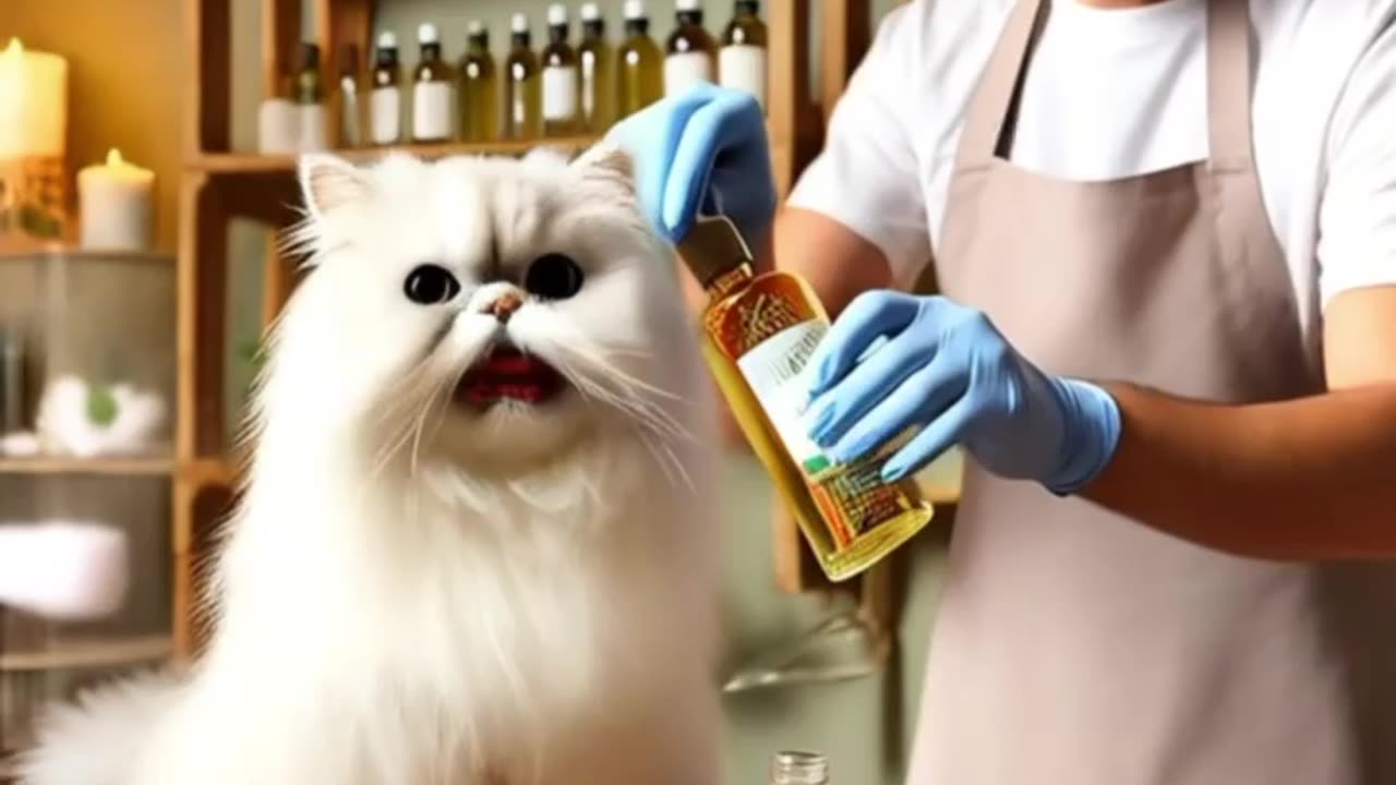 Cat’s Hilarious First Spa Day – You Won’t Stop Laughing! 😂🐱
