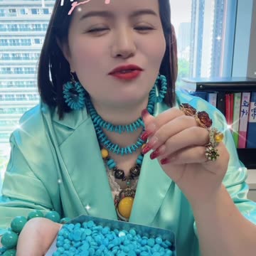 20250704-1 Sleeping Beauty Turquoise Cabochon: A Dreamy Blue Microcosm on Your Fingertip