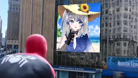 On a big screen