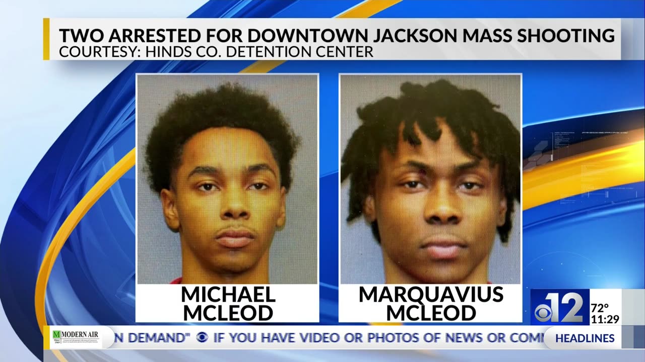 Two black men arrested for mass shooting in downtown Jackson