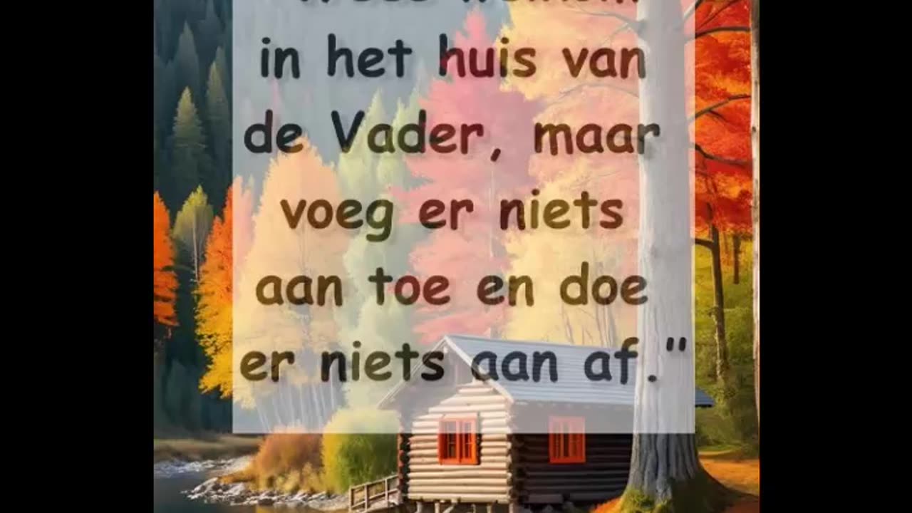 De Heer zei