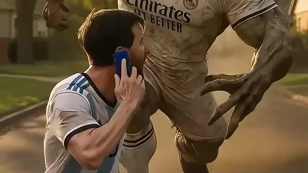 Watch Messi playing with dinausore 🤔
