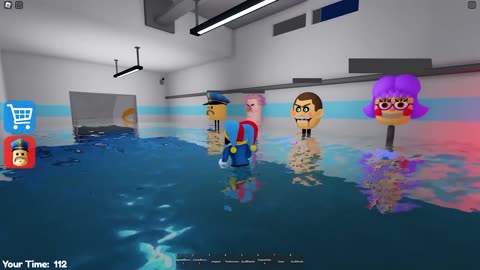 Escaping from a HORROR BARRY'S PRISON RUN! And BECAME a HORROR BARRY COP