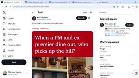 ABC uses Albo and Dictator Dan meeting at Gimlet to build symbolic incantation for illuminati eye