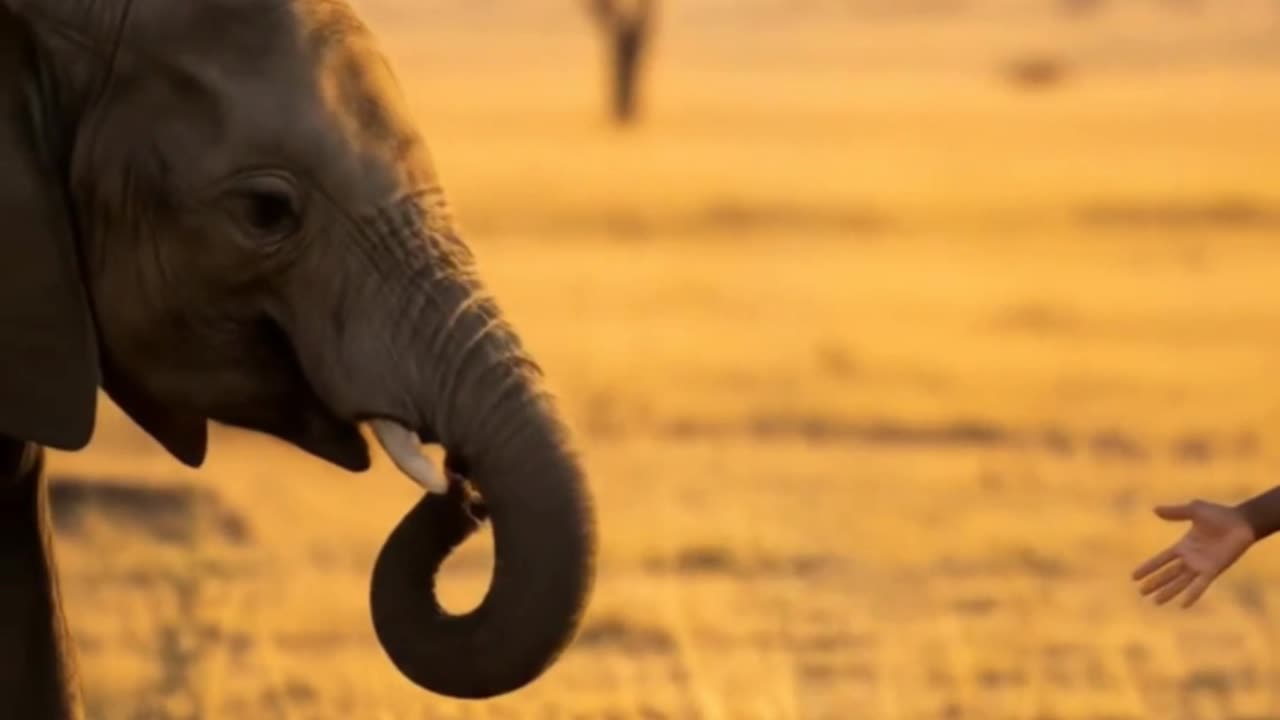 Adorable Baby Elephant Hug