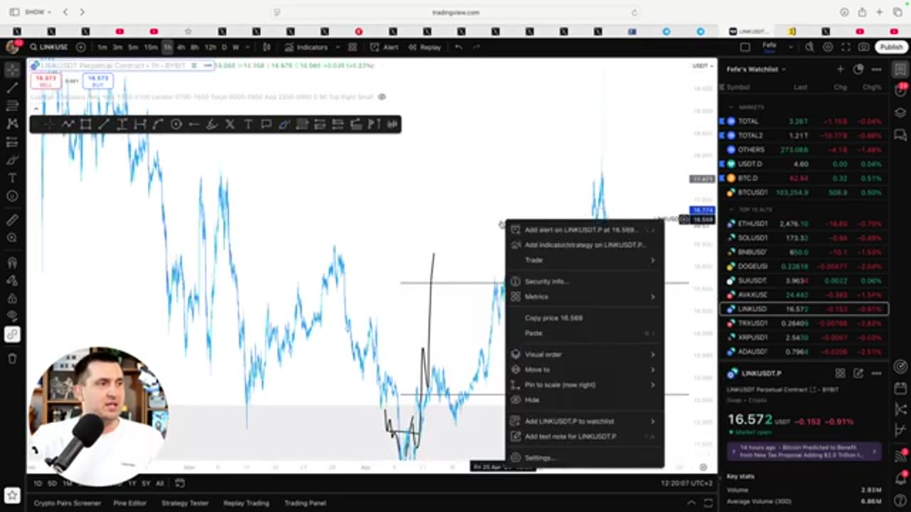 In less than six minutes, ten altcoins and ten trades were made!